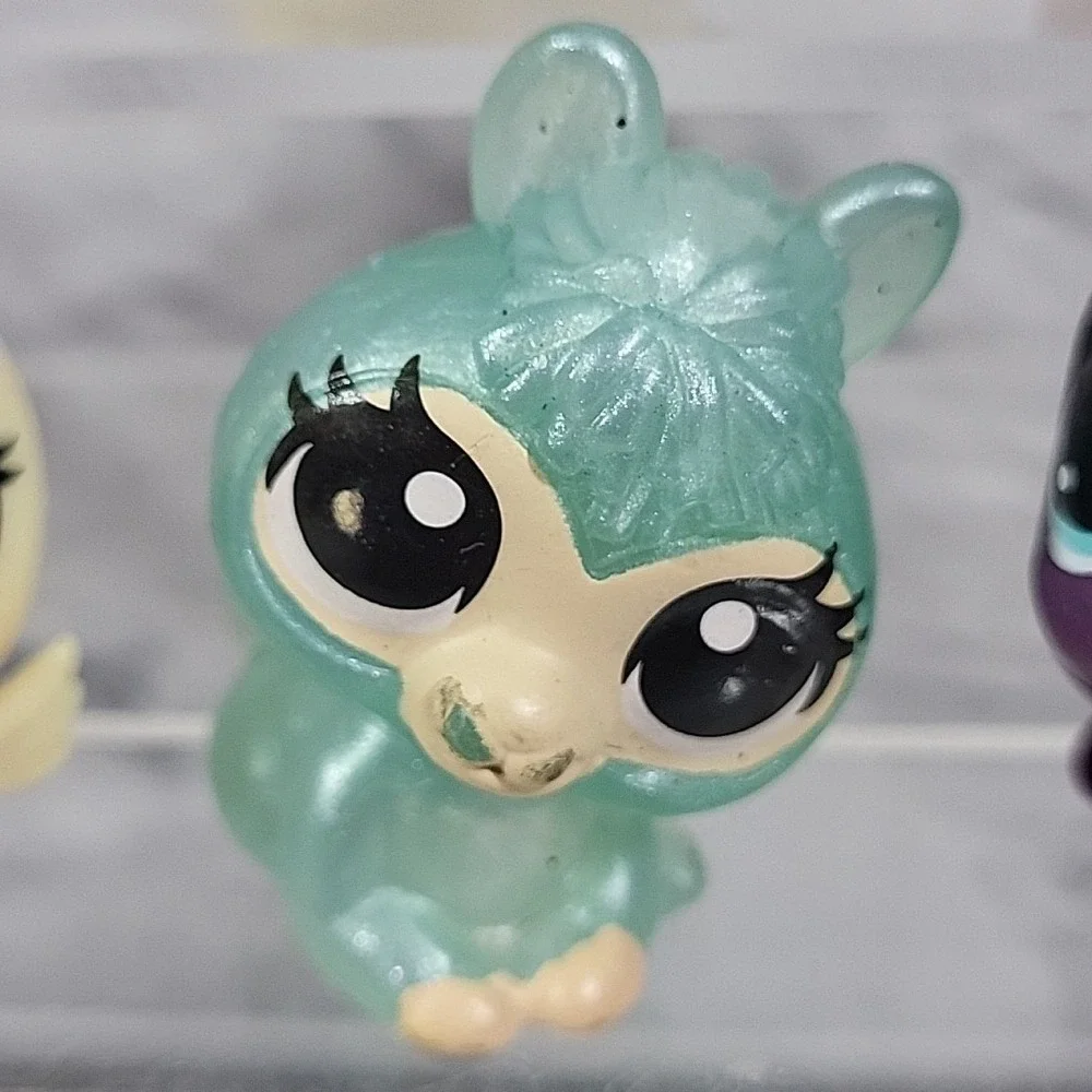Littlest Pet Shop LPS Mini‎ Figures Lot Of 6 Cat Dog Birds